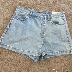 Denim skort